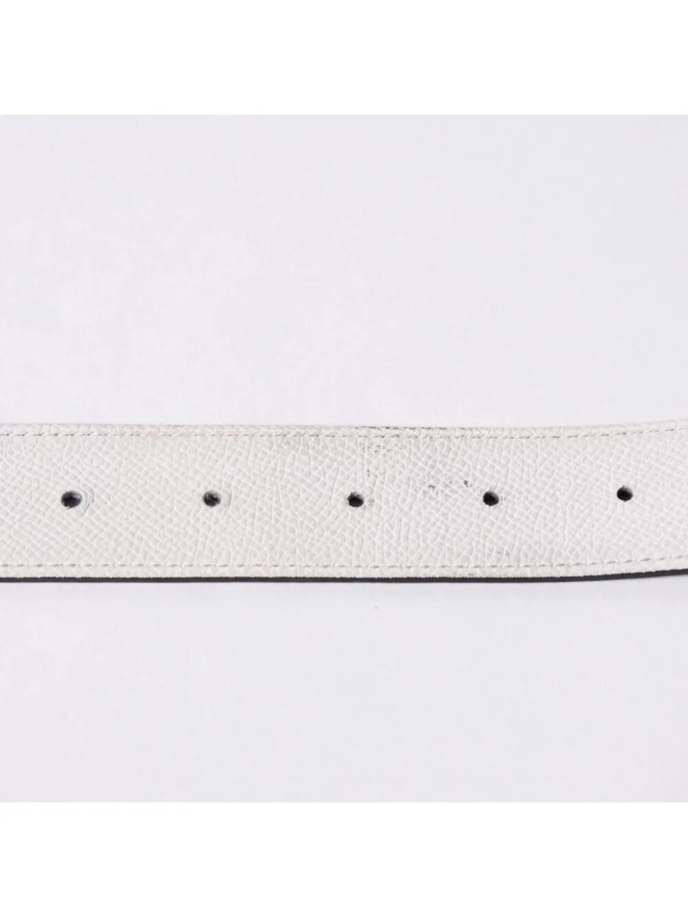 Hermes Belt Buckle H Logo Diamond Reversible Blue White Silver